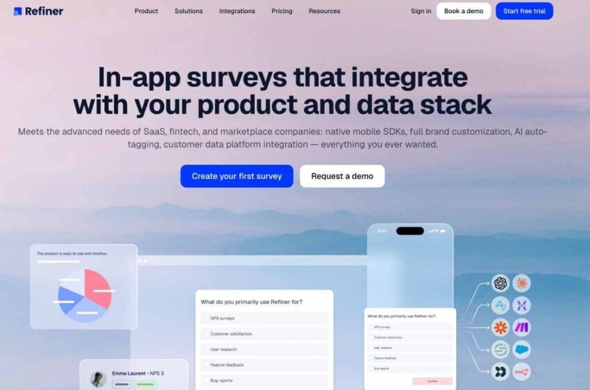 Refiner homepage
