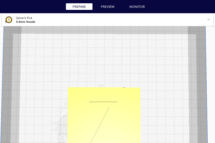 cura prepare tab