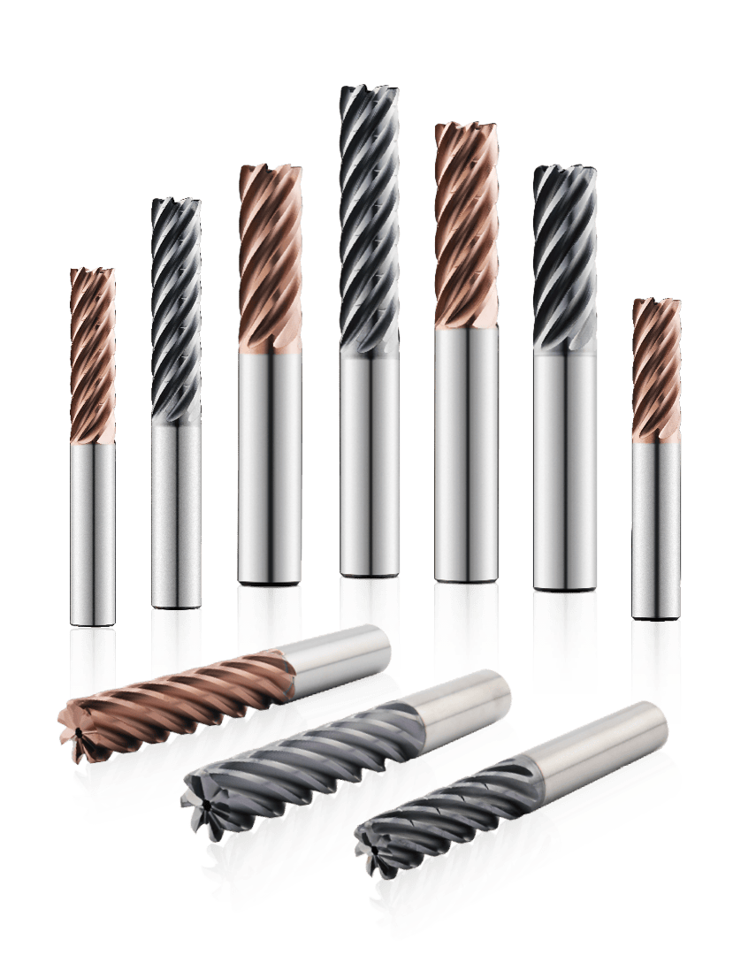 H-Carb end mill tool series with through coolant