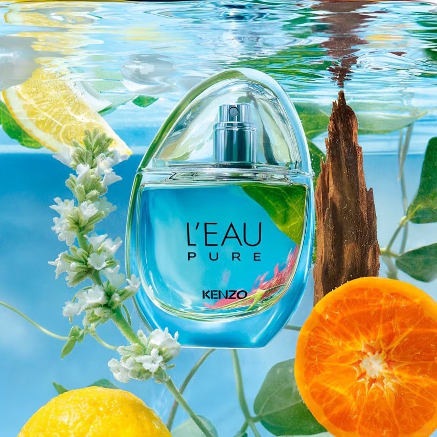 kenzo eau de parfum l'eau pure a composition that balances freshness and calm