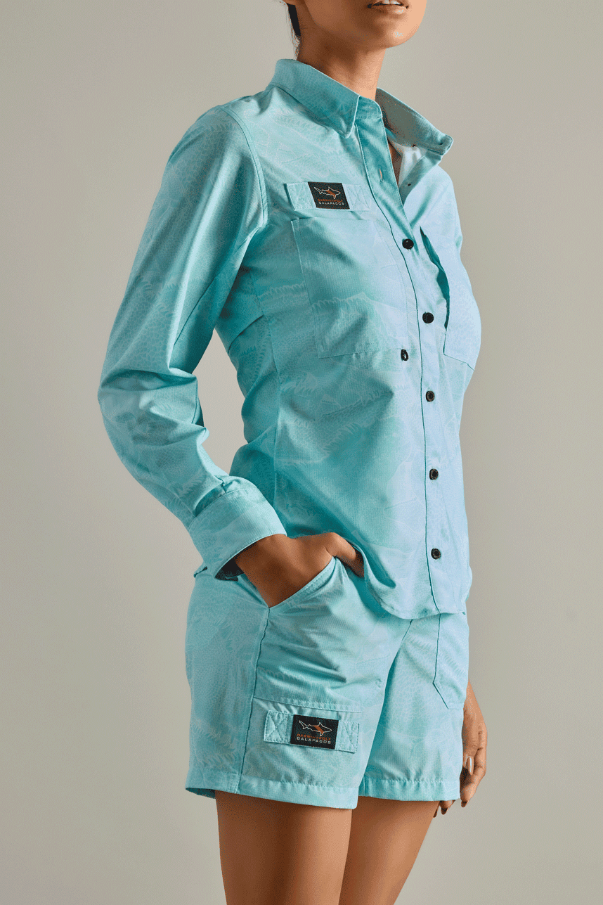 PANTALÓN CORTO TÉCNICO IGUANAS TURQUESA