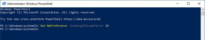 Limit-Windows-Defender-CPU-Usage-via-PowerShell