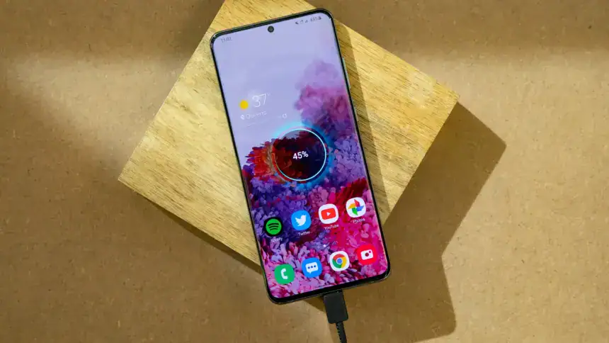 android device on charging