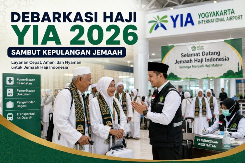 Debarkasi Haji YIA 2026 Sambut Kepulangan Jemaah