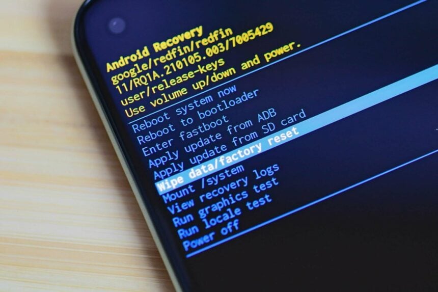Recovery Mode Pixel 5