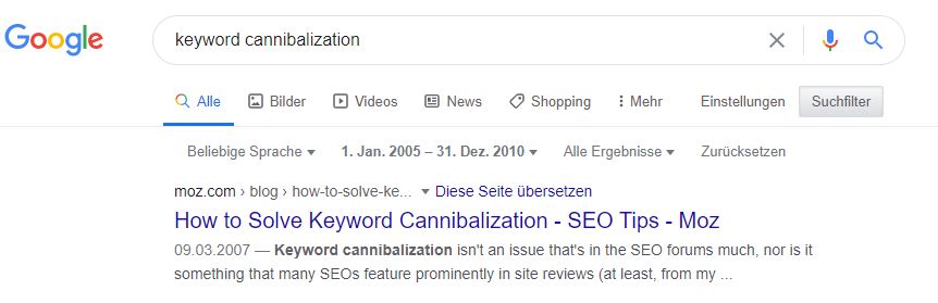 Keyword Cannibalization named by Rand