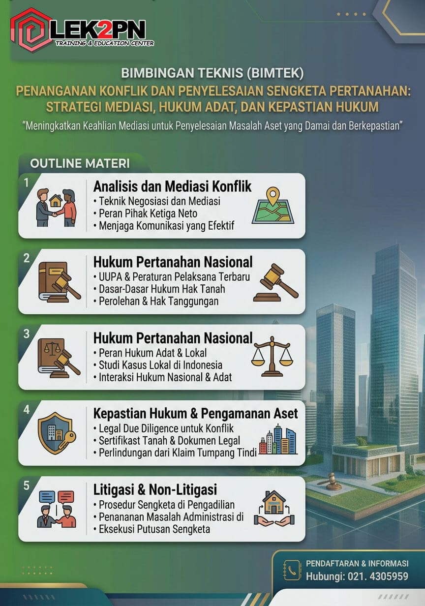 Bimtek Penanganan Konflik dan Penyelesaian Sengketa Pertanahan