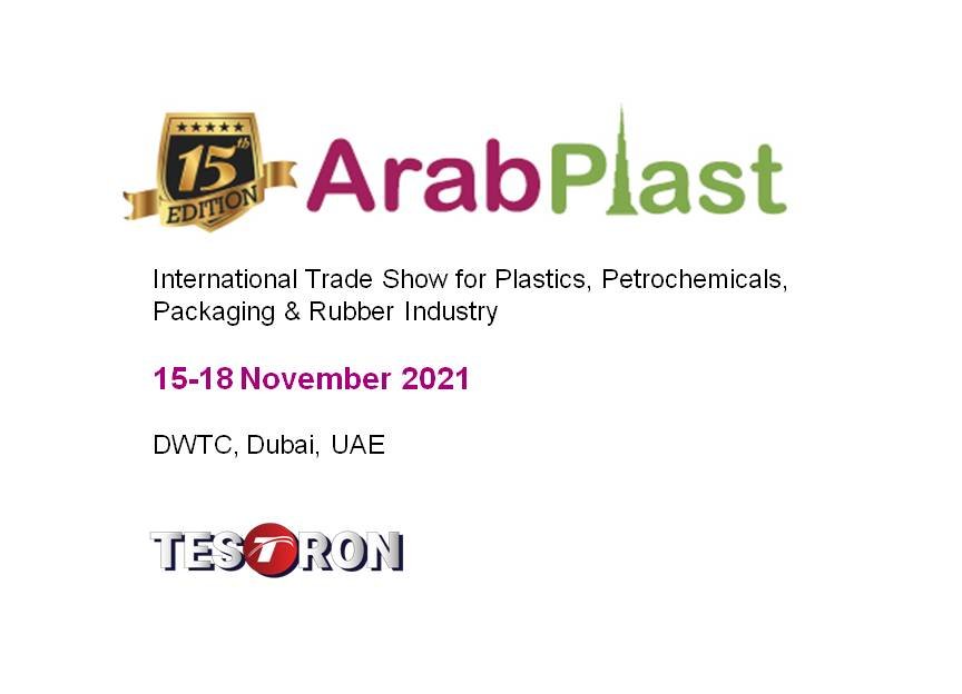 TESTRON will be participating in ArabPlast 2021 in Dubai