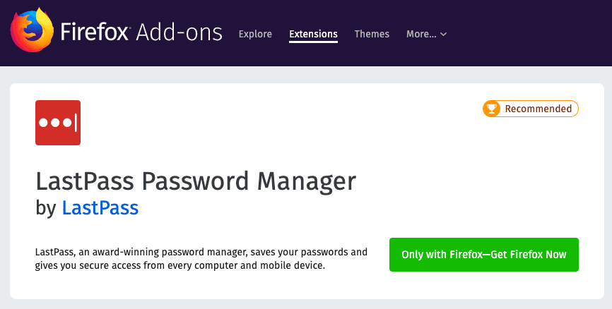 lastpass for firefox
