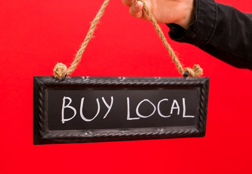 a buy local signage