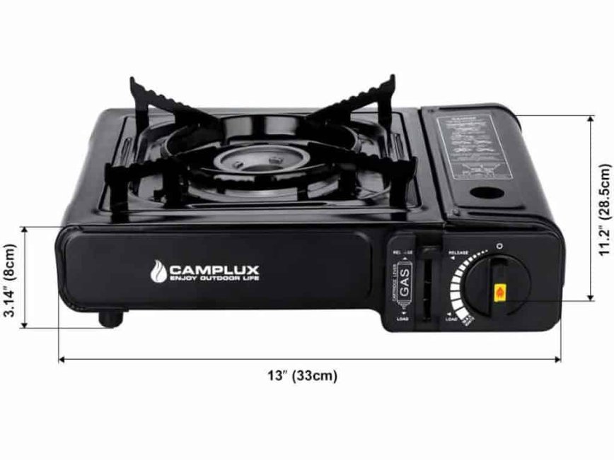 camplux dual fuel camping stove sizes