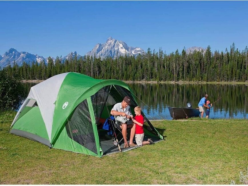 coleman dome tent with screen room