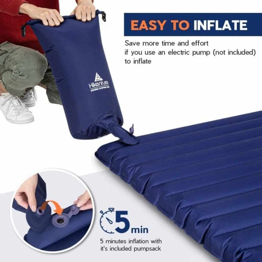 how to inflate Hikenture Double Sleeping Pad