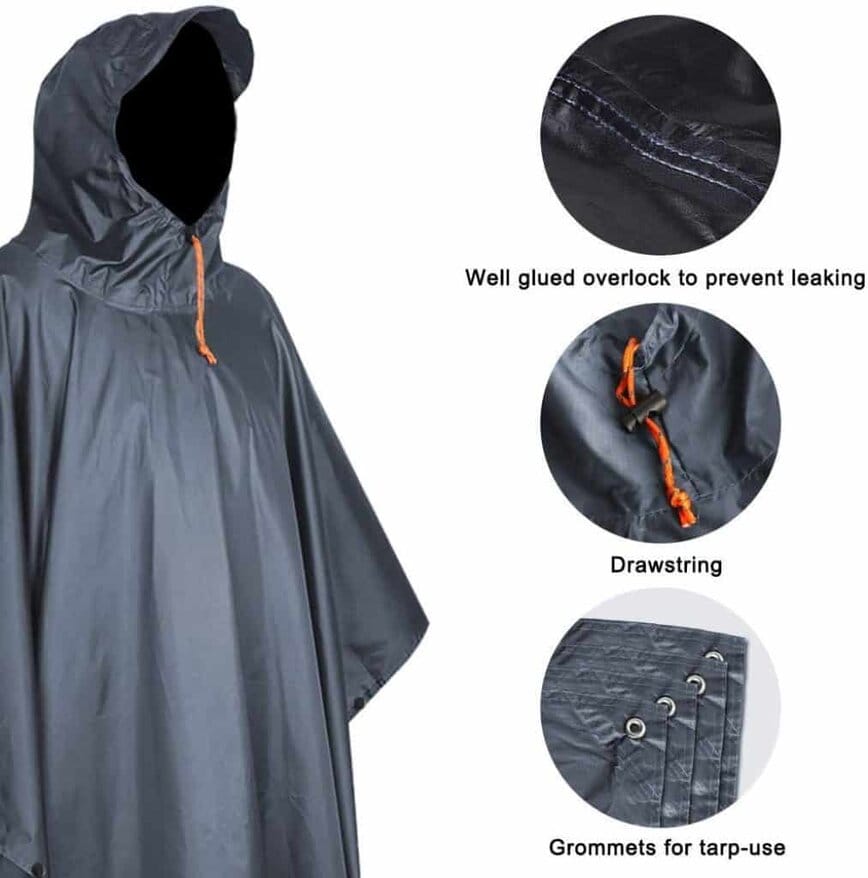 Anyoo waterproof rain poncho - photo 2