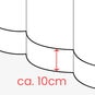 Saum ca. 10cm