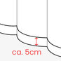 Saum ca. 5cm