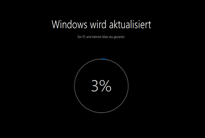 Windows wird aktualisiert