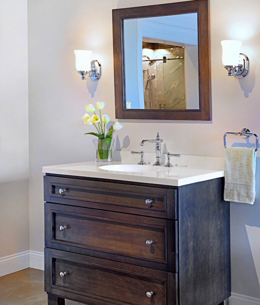 Hickory Bathroom Vanity