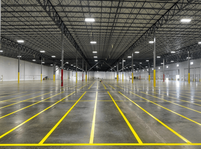 Industrial truck yard for 18-wheelers and logistics fleets