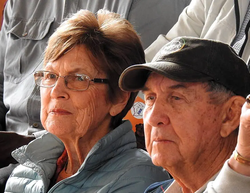 With his wife Margo Dirk Odendaal with his wife Margo