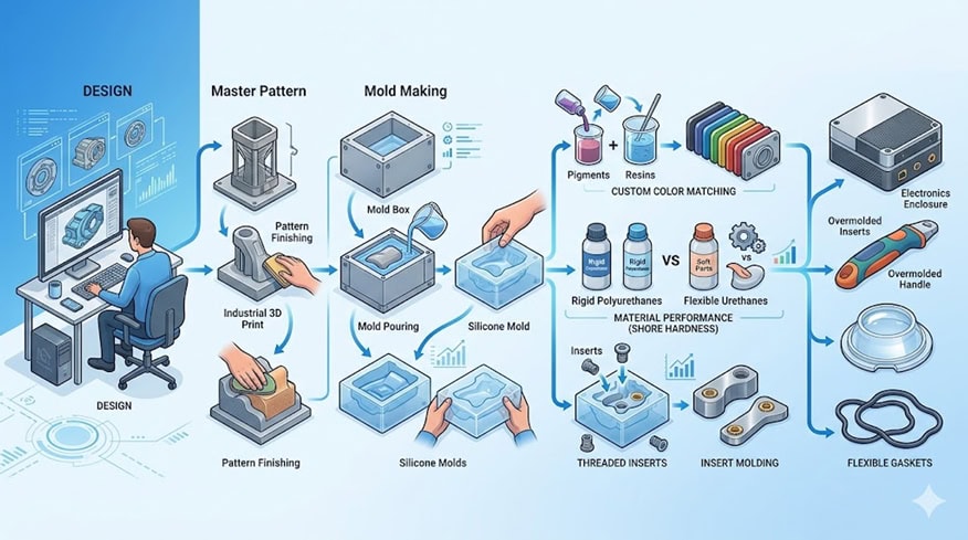 PREPARATION AND CUSTOMIZATION IN URETHANE CASTING