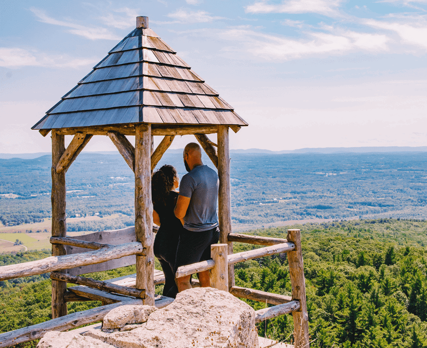 Couple Enjoy a Self-Guided Tour of Our New Paltz Hiking Trails