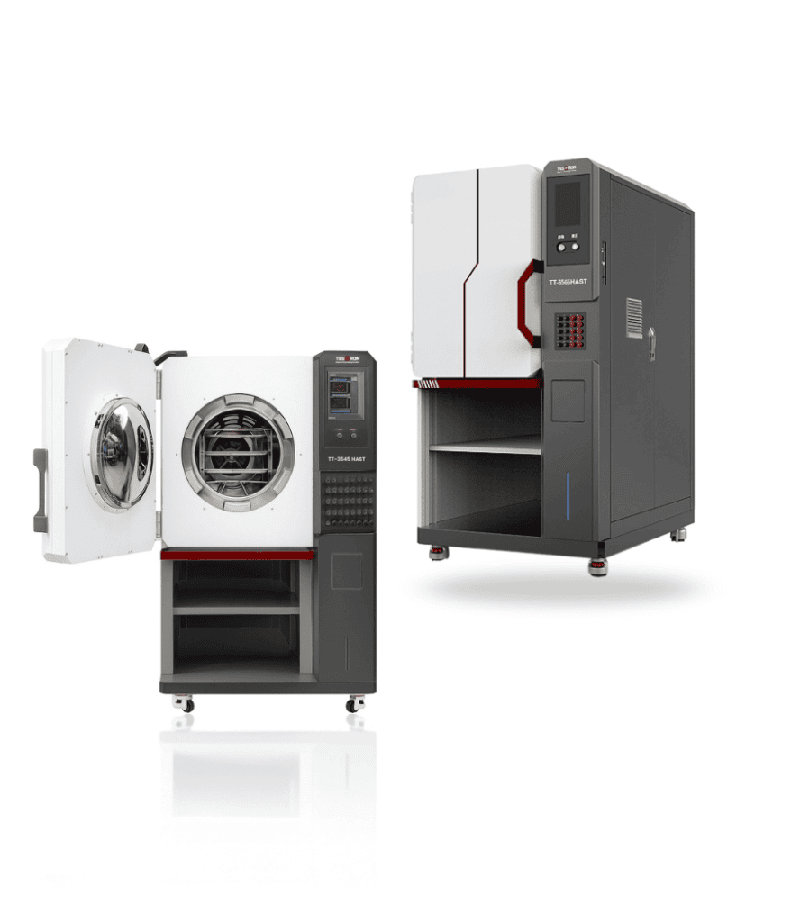 Accelerated aging chamber features showcasing advanced design and high-performance testing equipment by Testron Group