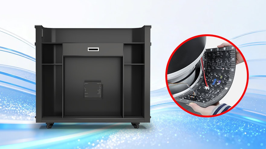 Fronta Series Front Desk LED Display - Integrated design with easy front maintenance