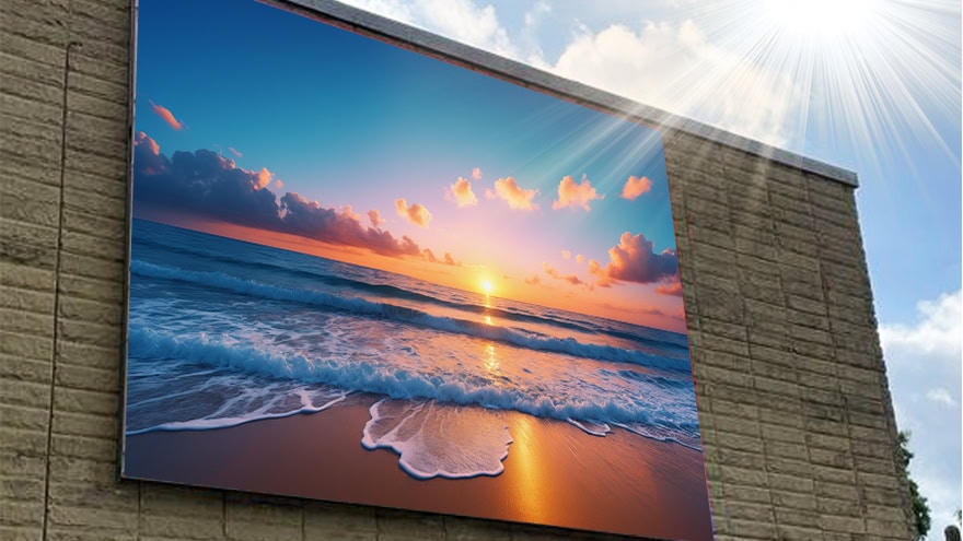 EcoCOB outdoor COB LED display delivering high brightness with excellent energy efficiency for outdoor environments