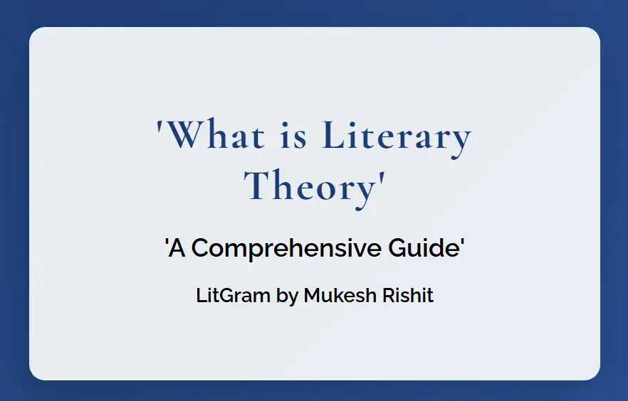 What is Literary Theory