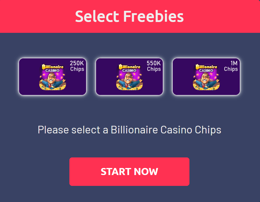 Billionaire Casino Free Chips