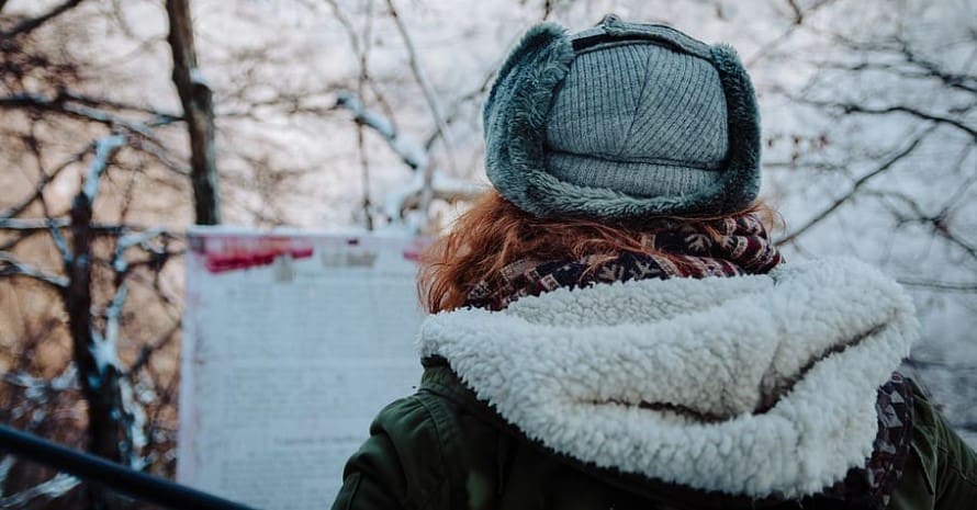 winter hiking outfit