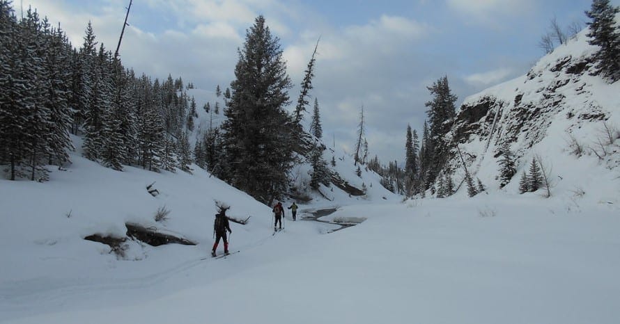 Rocky Mountain in winter