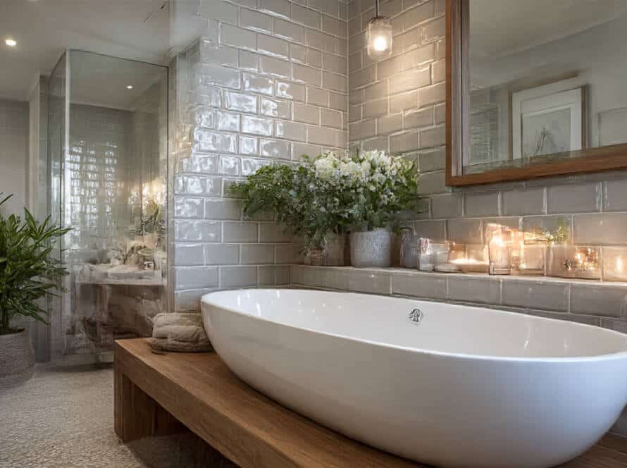 Slip-Resistant Bathroom Tiles