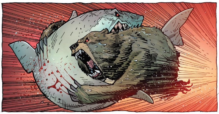 grizzlyshark ryan ottley fumetto grizzlyshark vs seabear