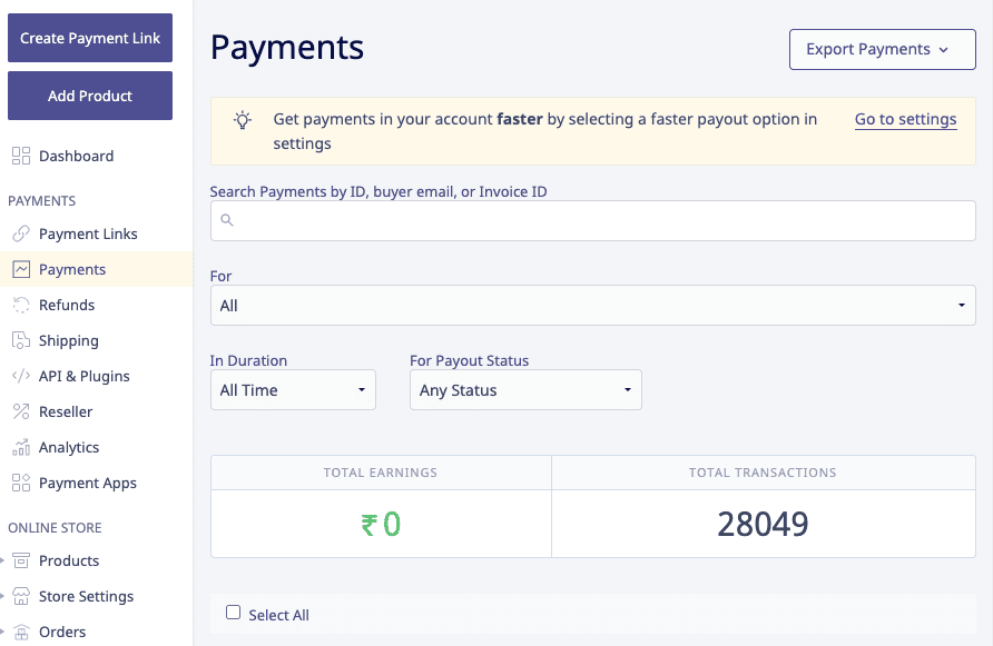 setup payments