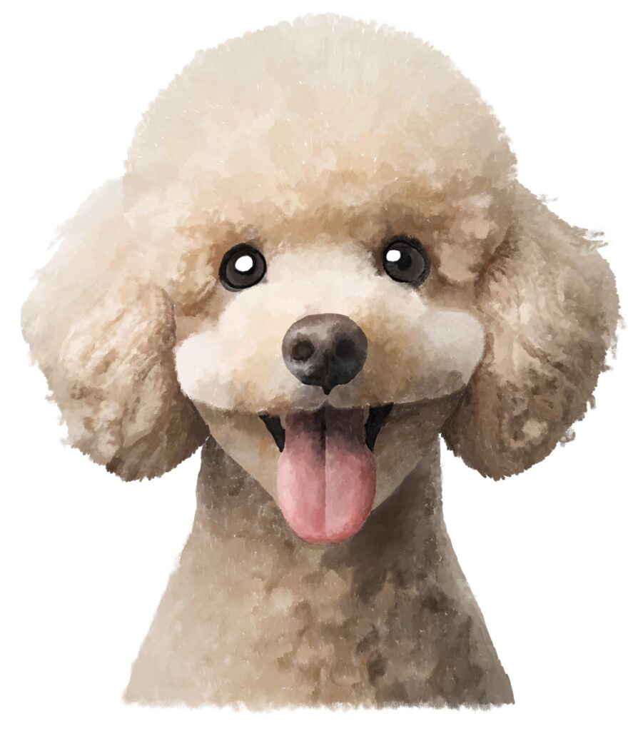 Speech Yoga illustration of a dog with its tongue out