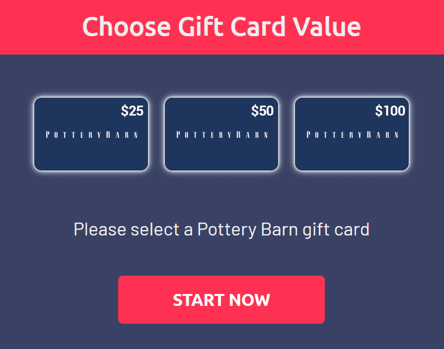 Pottery Barn Gift Card