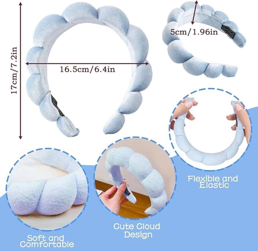 پک تل و مچ‌بند حوله‌ای, تل حوله‌ای آرایشی, مچ‌بند حوله‌ای شست‌وشوی صورت, ست آرایش sweet beauty, ابزار روتین پوست