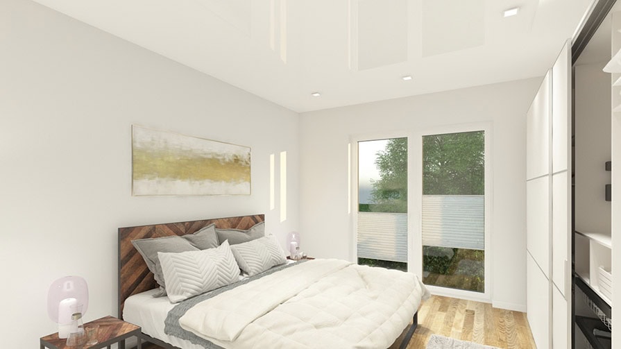 Schlafzimmer_Spanndecke_glossy