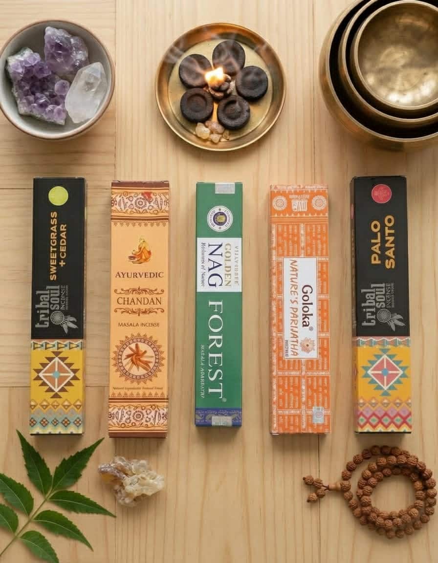 Lot d’encens Forêt & Nature Sauvage 5 boîtes bâtonnets