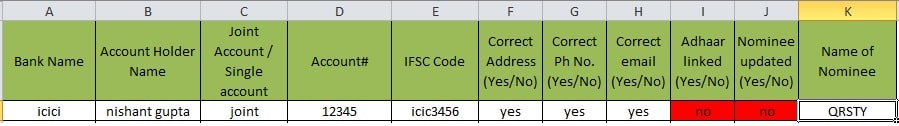 Template highlighting corrections which have to be made Image 1 - Template highlighting corrections which have to be made