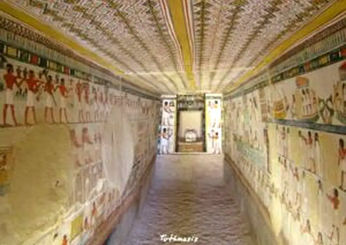 Harvest painting in the Tombs of the Nobles in Luxor, Tomb of Menna TT69