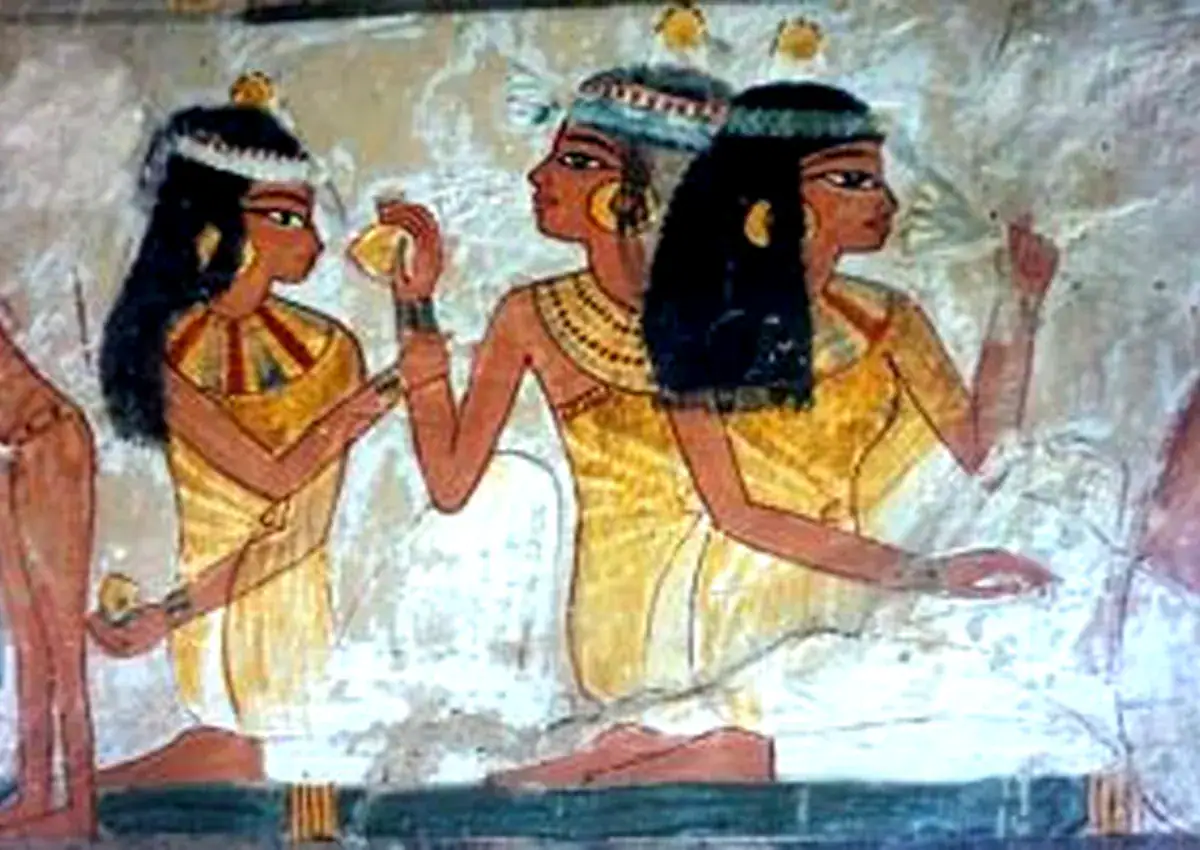 Banquet musicians in the Tombs of the Nobles in Luxor, Tomb of Nakht TT52