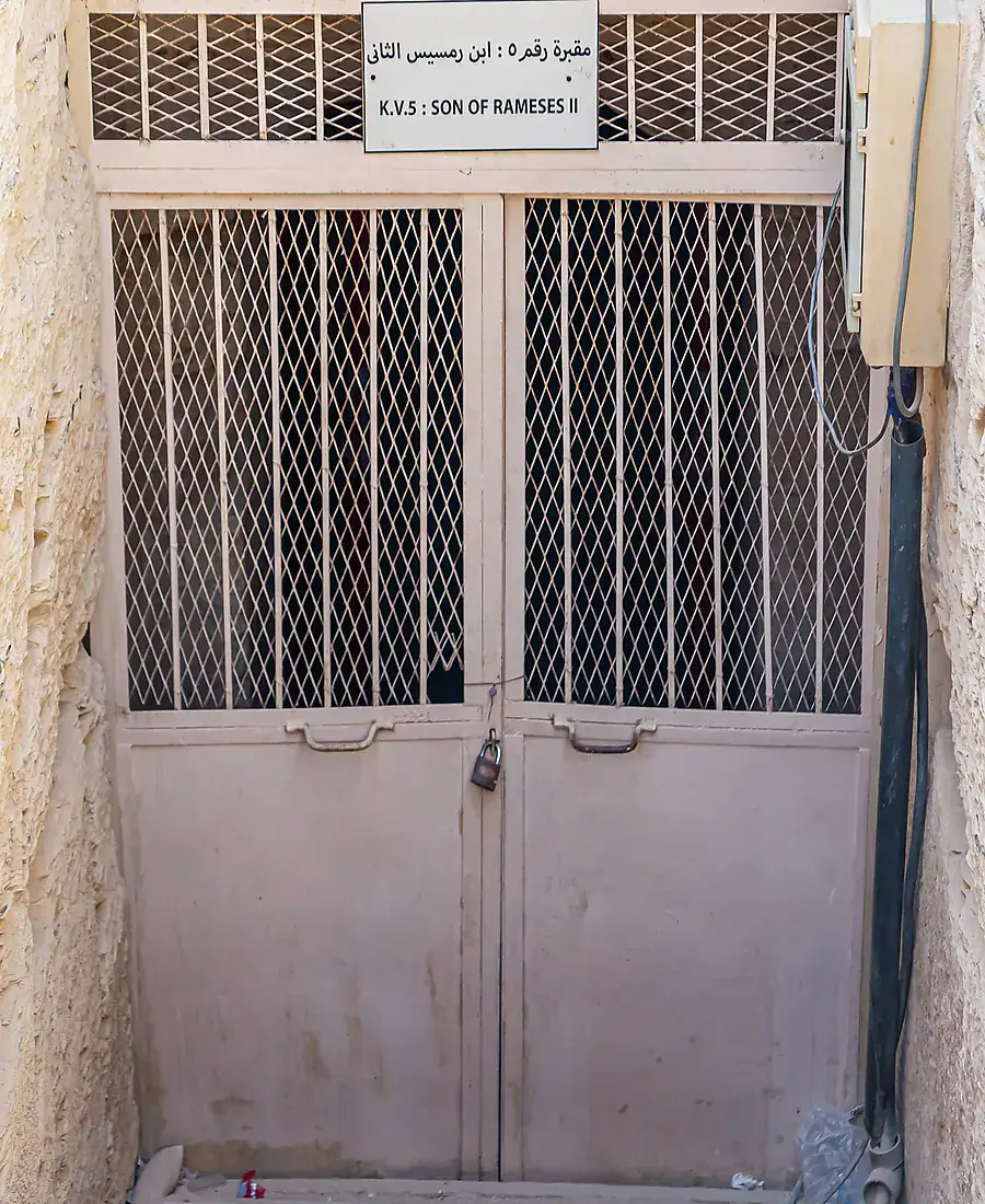 KV5 tomb entrance in the Valley of the Kings