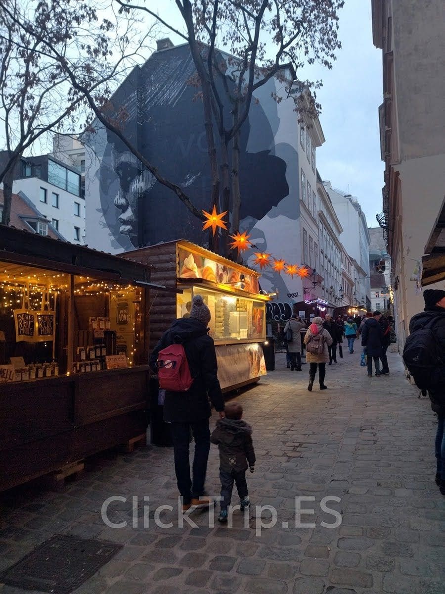 Viena en Navidad en los callejones de Spittelberg