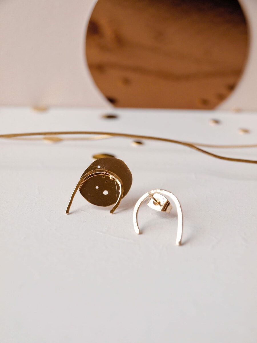 Boucle d'oreille originale or