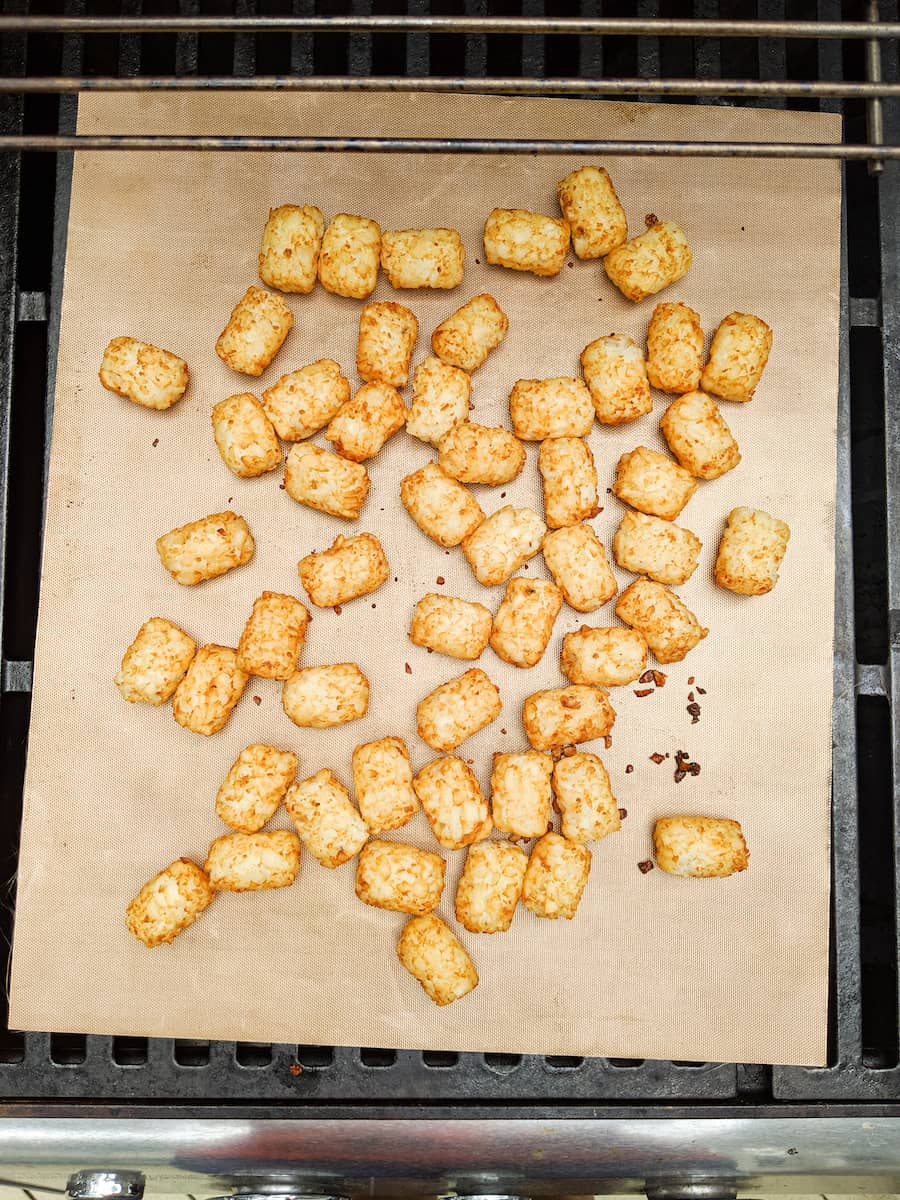 tater tots on the grill