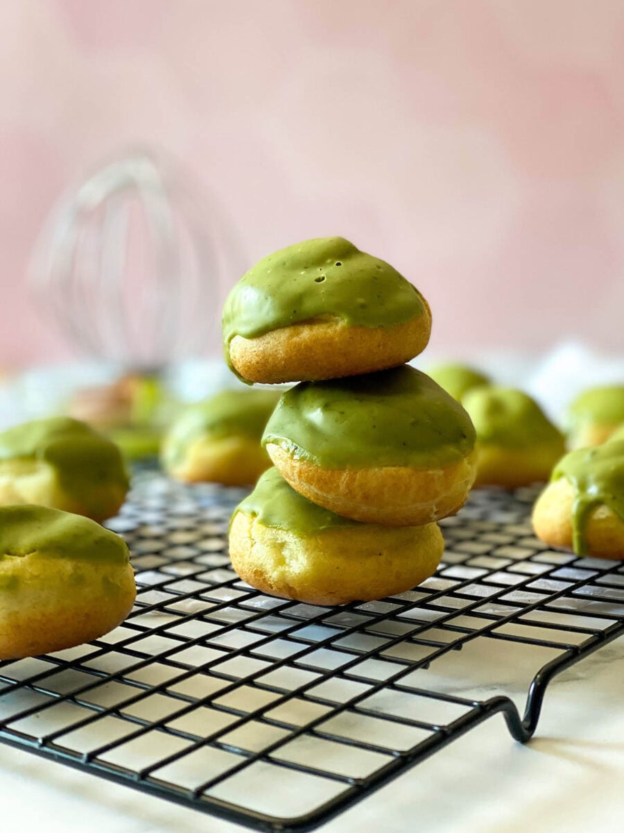 Matcha Cream Puffs Recipe, Creamy And Delicious