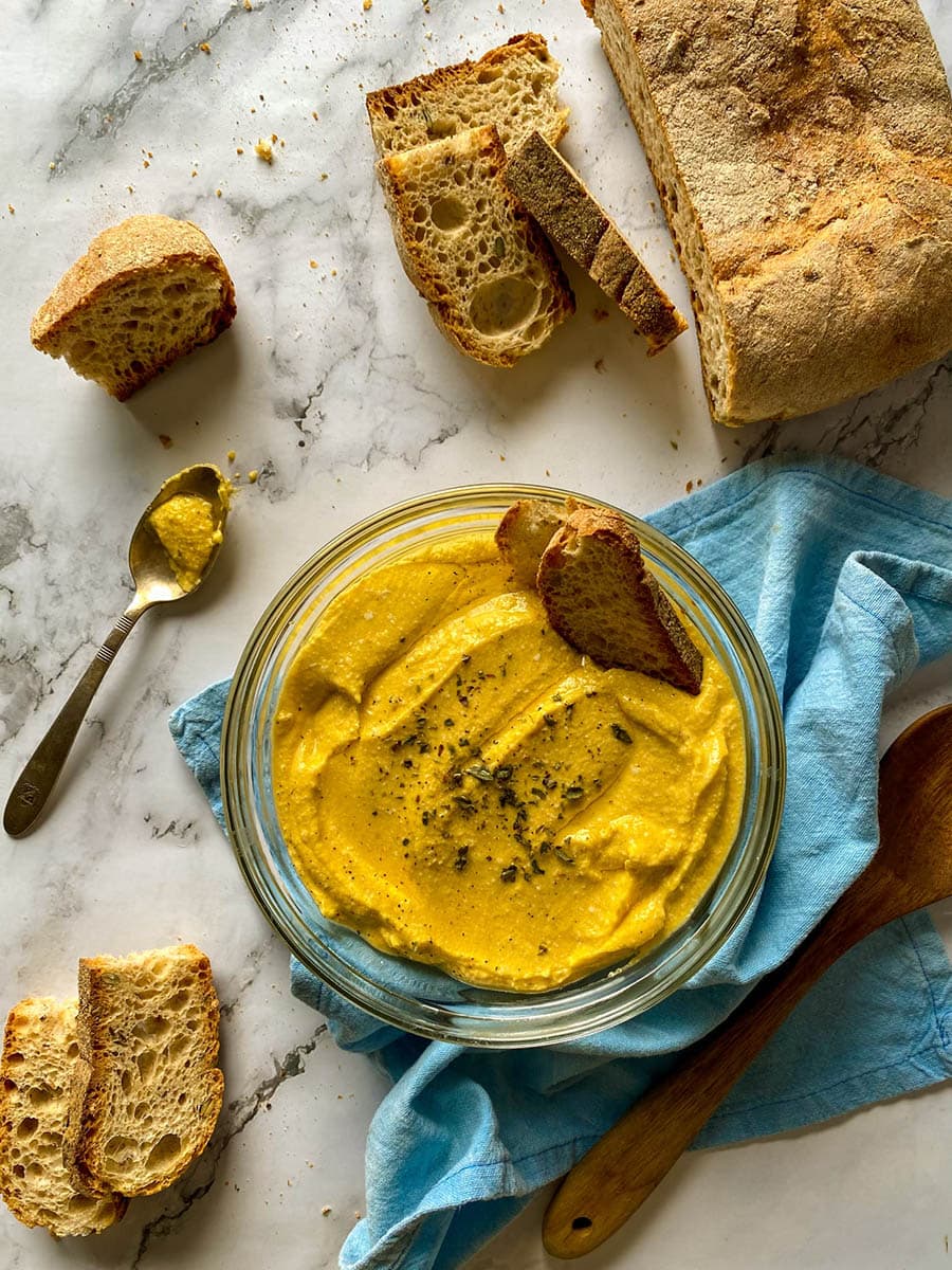 5 Ingredients Pumpkin Whipped Feta Dip, Delicious Fall Dip